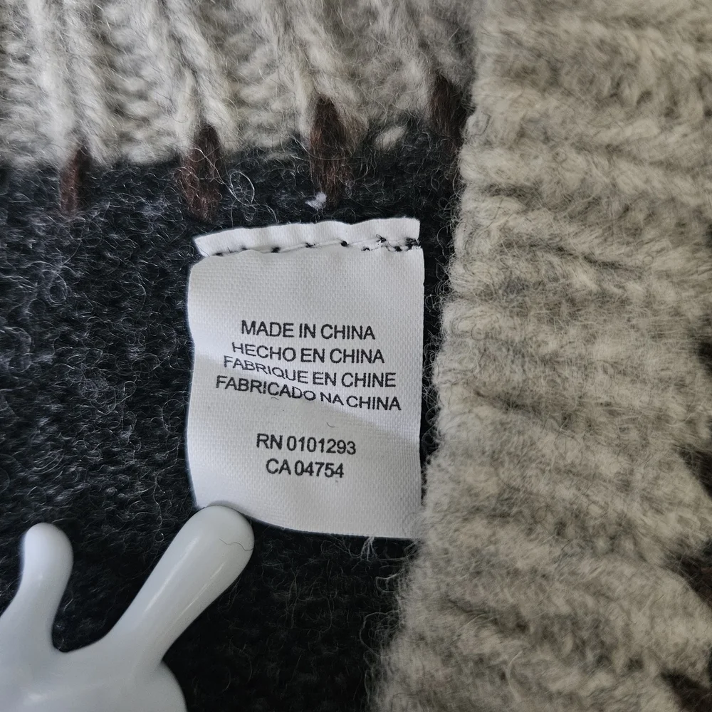 Gant By Michael Bastian Grey Shetland Wool Sweater Size L - Picture 10 of 10